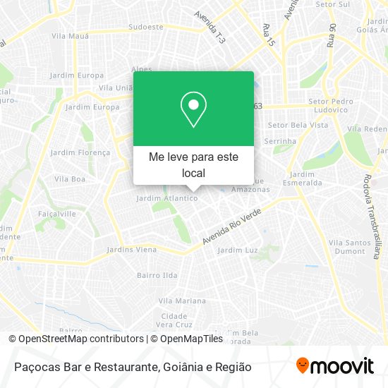 Paçocas Bar e Restaurante mapa