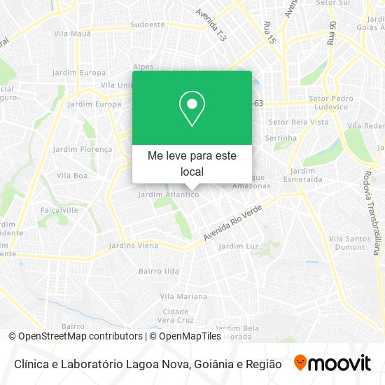 Clínica e Laboratório Lagoa Nova mapa