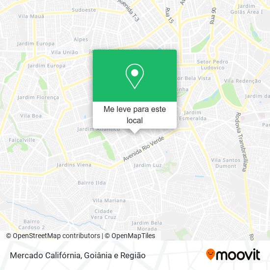 Mercado Califórnia mapa