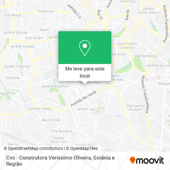 Cvo - Construtora Verissimo Oliveira mapa