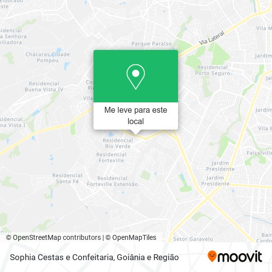 Sophia Cestas e Confeitaria mapa