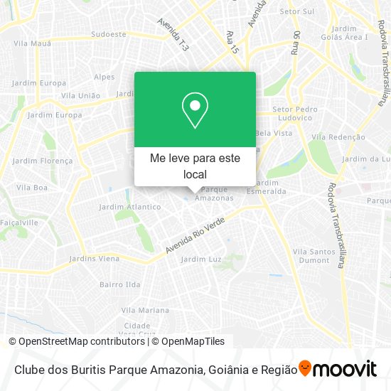 Clube dos Buritis Parque Amazonia mapa
