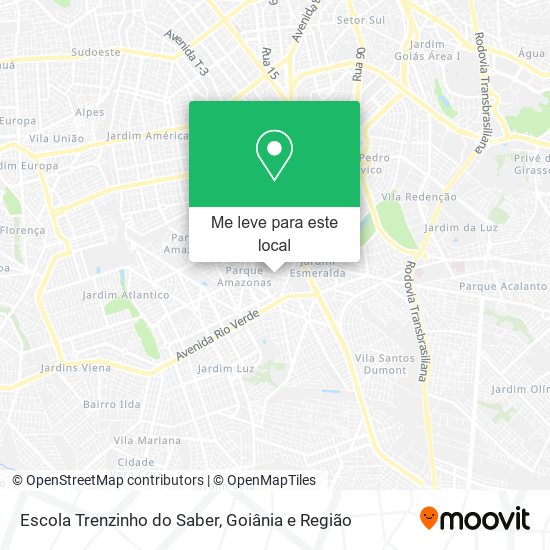 Escola Trenzinho do Saber mapa