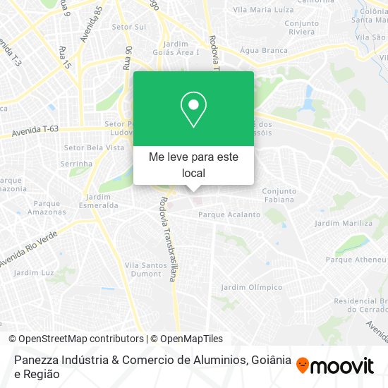 Panezza Indústria & Comercio de Aluminios mapa