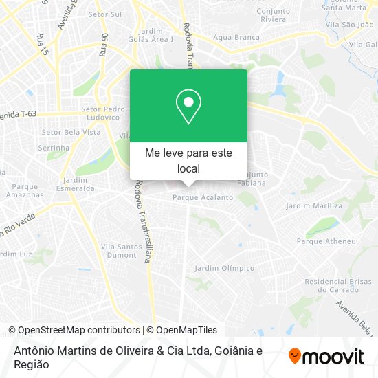 Antônio Martins de Oliveira & Cia Ltda mapa