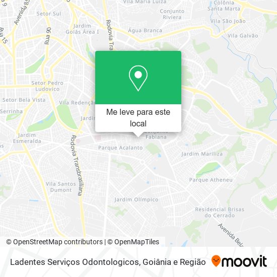 Ladentes Serviços Odontologicos mapa