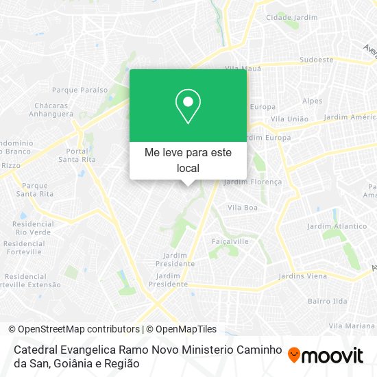 Catedral Evangelica Ramo Novo Ministerio Caminho da San mapa