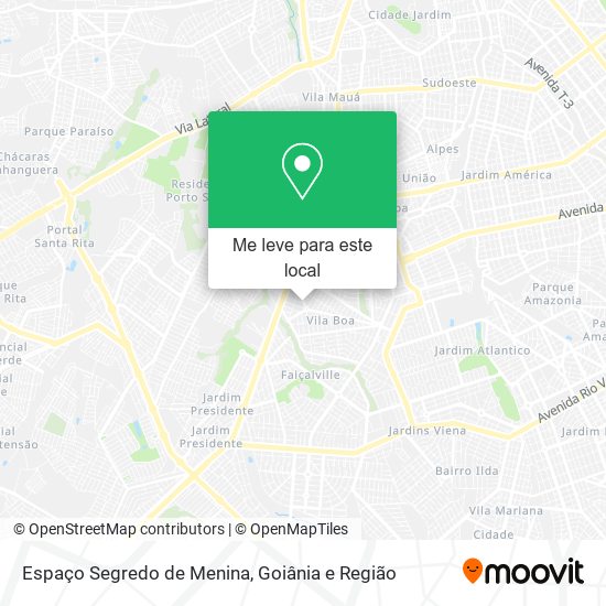Espaço Segredo de Menina mapa