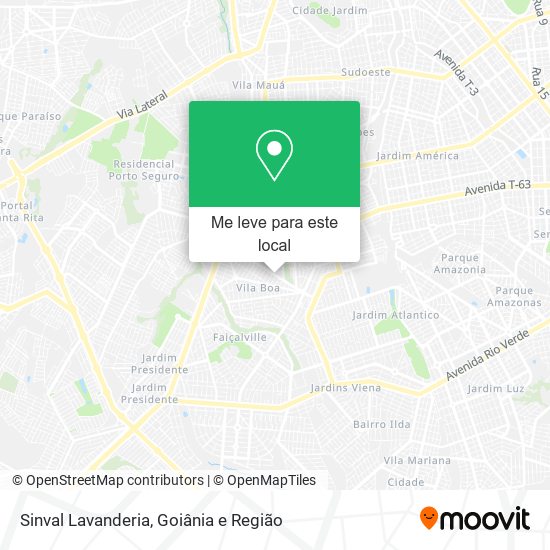 Sinval Lavanderia mapa
