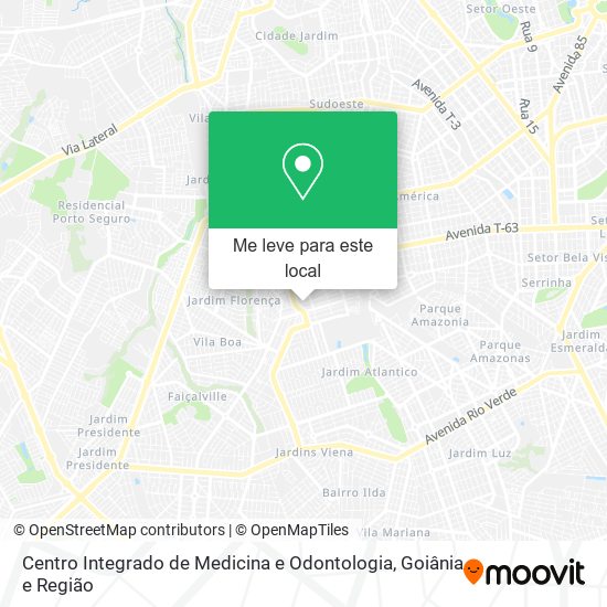 Centro Integrado de Medicina e Odontologia mapa