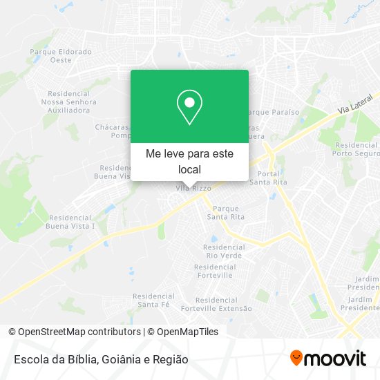 Escola da Bíblia mapa