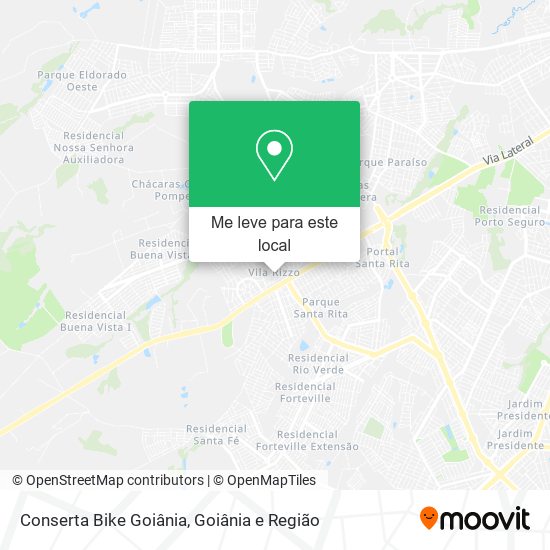 Conserta Bike Goiânia mapa