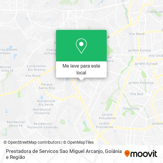 Prestadora de Servicos Sao Miguel Arcanjo mapa