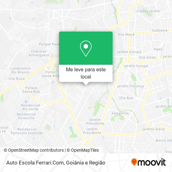 Auto Escola Ferrari.Com mapa