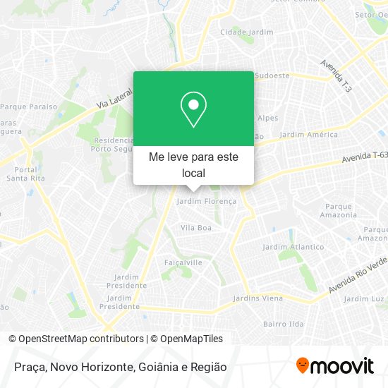 Praça, Novo Horizonte mapa