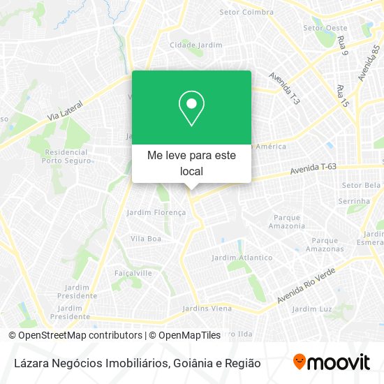 Lázara Negócios Imobiliários mapa