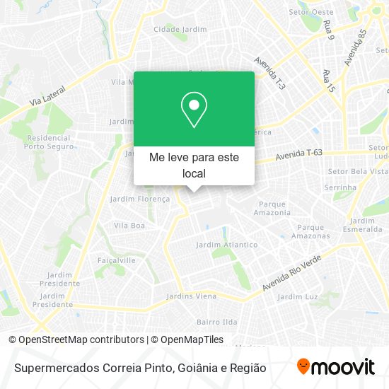 Supermercados Correia Pinto mapa