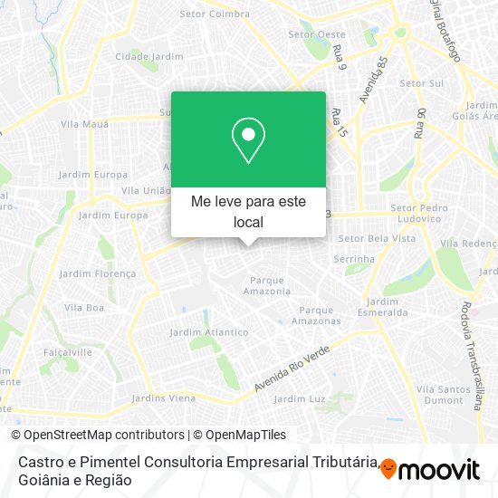 Castro e Pimentel Consultoria Empresarial Tributária mapa