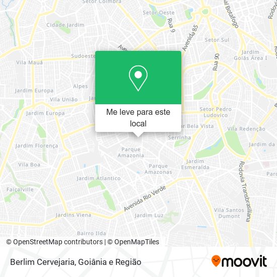 Berlim Cervejaria mapa