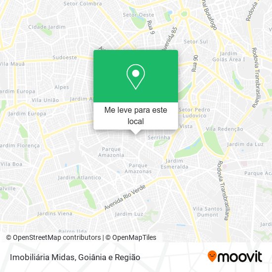 Imobiliária Midas mapa