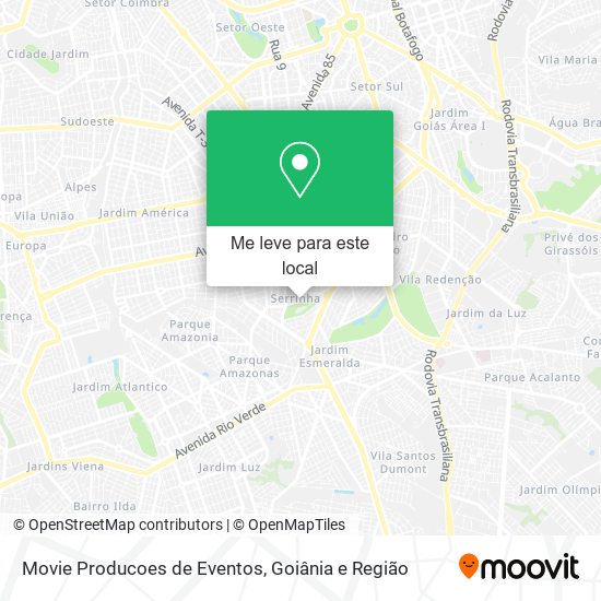 Movie Producoes de Eventos mapa