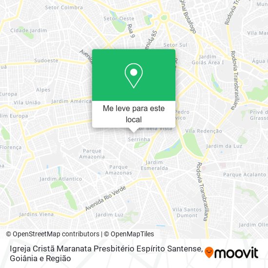 Igreja Cristã Maranata Presbitério Espírito Santense mapa