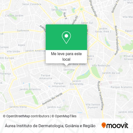 Áurea Instituto de Dermatologia mapa