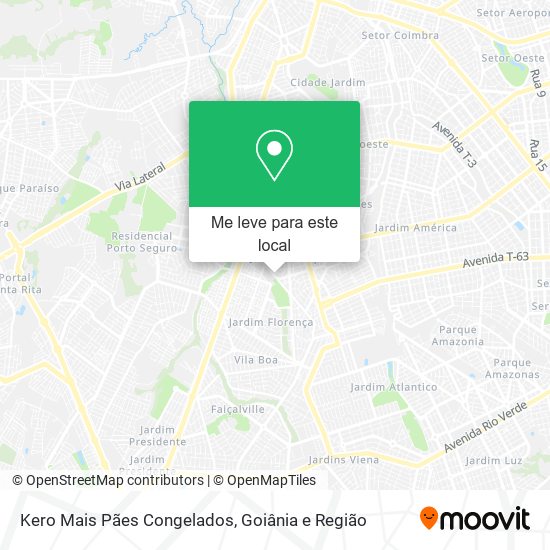 Kero Mais Pães Congelados mapa