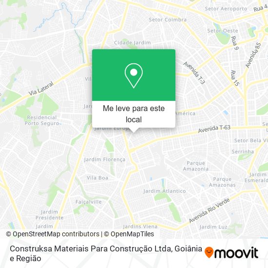 Construksa Materiais Para Construção Ltda mapa
