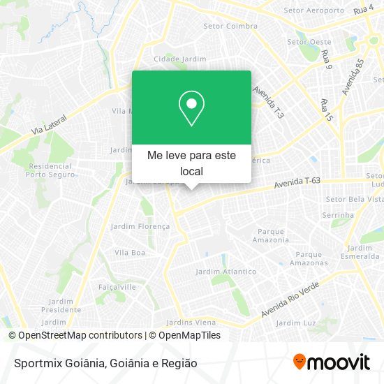 Sportmix Goiânia mapa