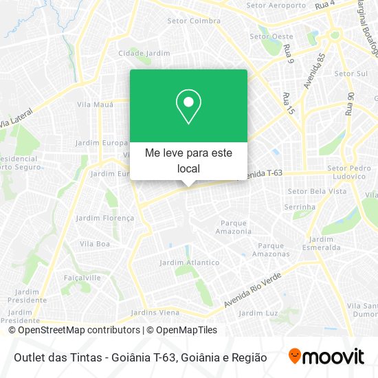 Outlet das Tintas - Goiânia T-63 mapa