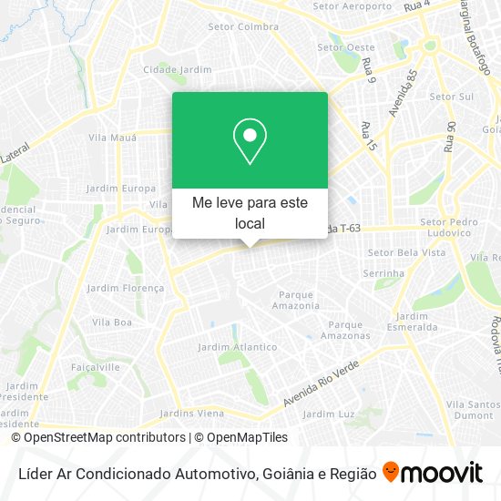 Líder Ar Condicionado Automotivo mapa