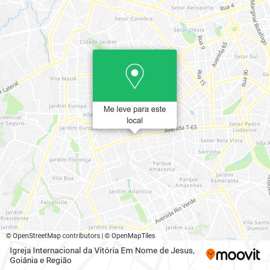 Igreja Internacional da Vitória Em Nome de Jesus mapa