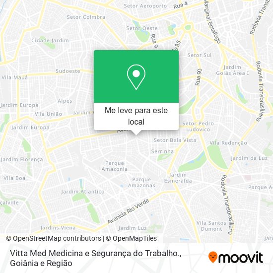 Vitta Med Medicina e Segurança do Trabalho. mapa