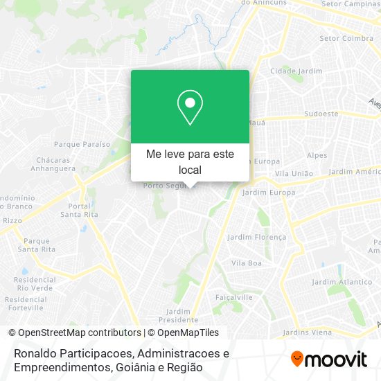 Ronaldo Participacoes, Administracoes e Empreendimentos mapa