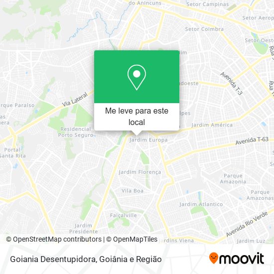 Goiania Desentupidora mapa