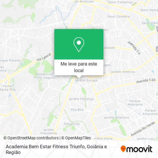 Academia Bem Estar Fitness Triunfo mapa