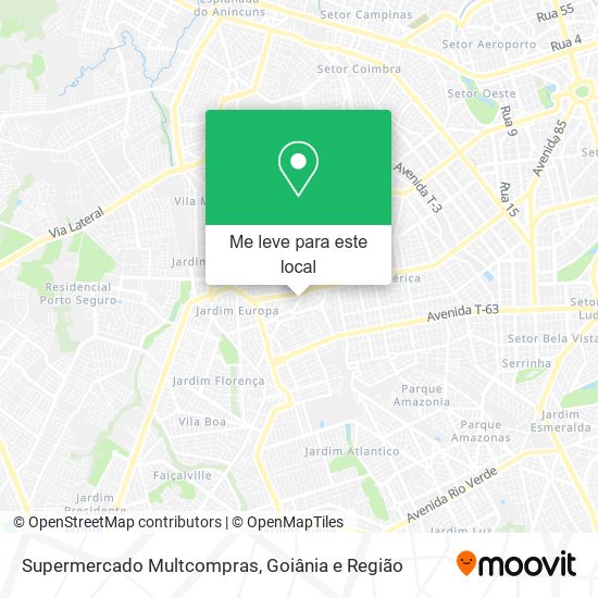 Supermercado Multcompras mapa