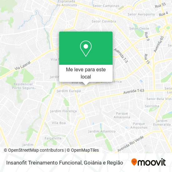 Insanofit Treinamento Funcional mapa