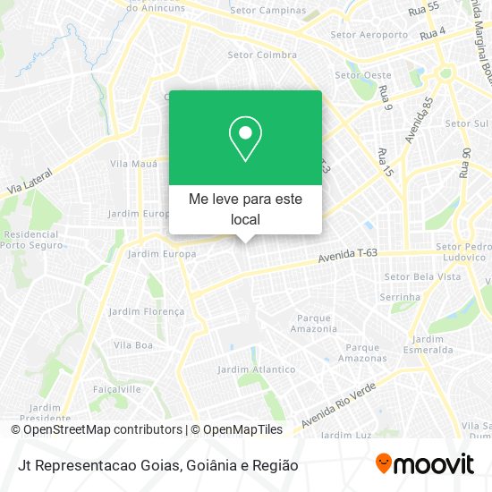 Jt Representacao Goias mapa