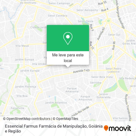 Essencial Farmus Farmácia de Manipulação mapa