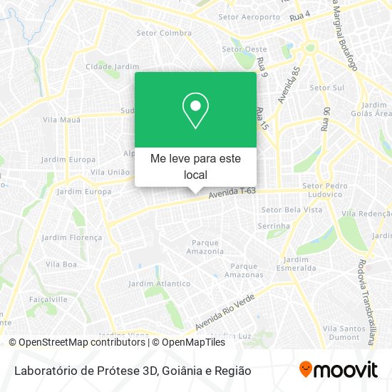 Laboratório de Prótese 3D mapa