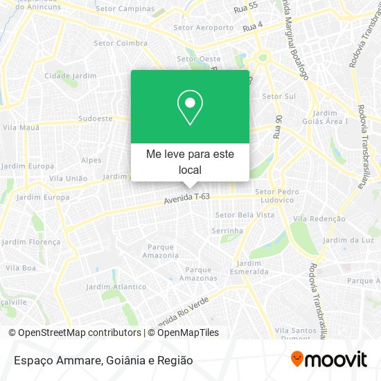 Espaço Ammare mapa