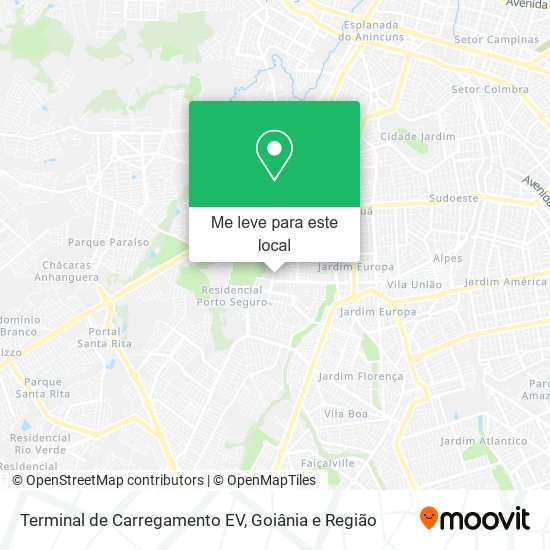 Terminal de Carregamento EV mapa