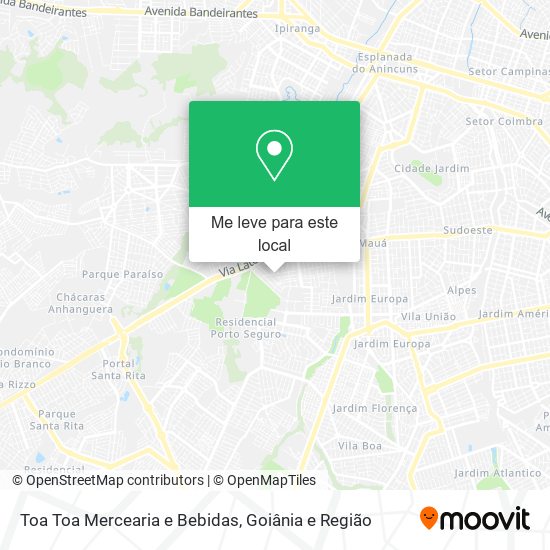Toa Toa Mercearia e Bebidas mapa