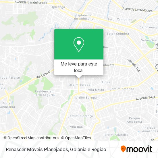 Renascer Móveis Planejados mapa