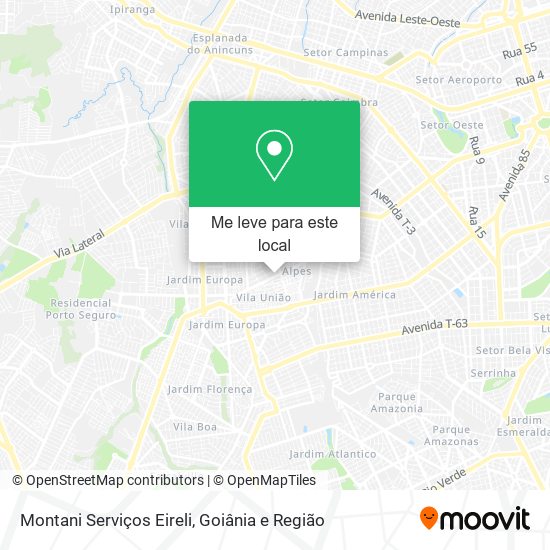 Montani Serviços Eireli mapa