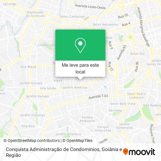 Conquista Administração de Condomínios mapa