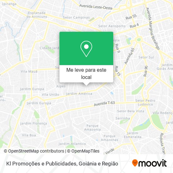 Kl Promoções e Publicidades mapa
