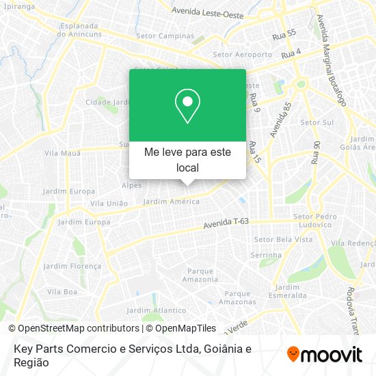 Key Parts Comercio e Serviços Ltda mapa